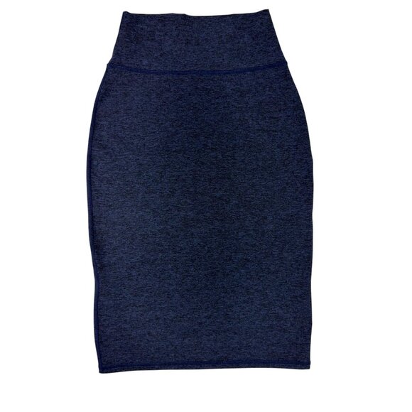 Aerie Offline The Hugger High Rise Blue Midi Skirt XS Real Good Soft Stretch - Picture 1 of 11